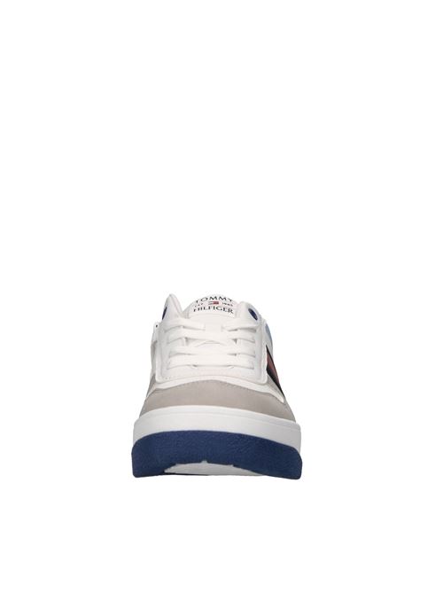 Sneakers in ecopelle e tessuto TOMMY HILFIGER | T3X9-33863-1269Y913BIANCO-GRIGIO-BLU-GIALLO-AZZUR